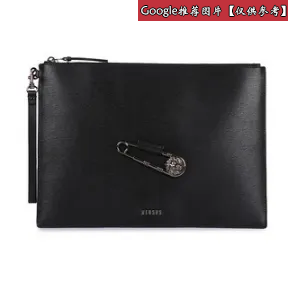 范瑟丝/Versus Palmellato皮革安全别针装饰的手机保护袋 FPX0019-FPLM_F460C