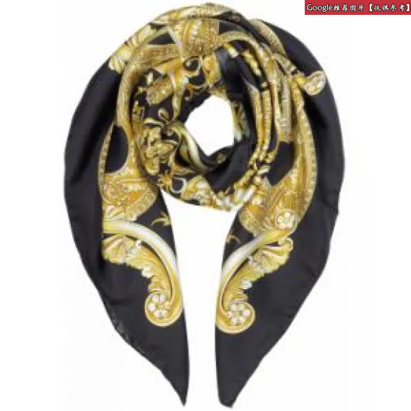 范思哲/Versace Barocco Istante 真丝围巾 IFO9001-IT01957_I7900