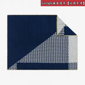 爱马仕/Hermes 灰色 Avalon Terre d'H Diagonal毛毯 H102877M_02