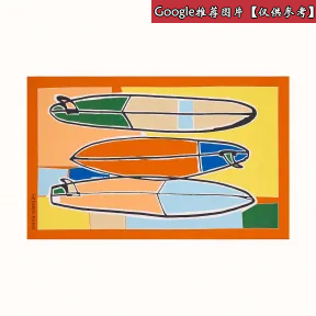 爱马仕/Hermes 灰色 3 surfs沙滩巾 H103046M_12