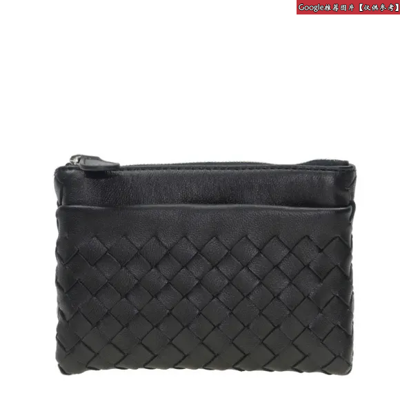 葆蝶家/Bottega Veneta  黑色 羊皮 钱包 275327-V001D-1000