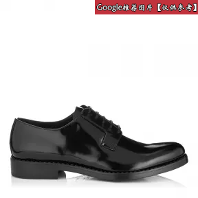 Jimmychoo/吉米周 黑色闪亮小腿系带鞋 ALARICSNC010003