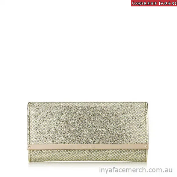 Jimmychoo/吉米周 银色亮片面料手拿包 J000043141001