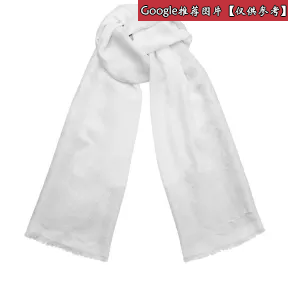 Jimmychoo/吉米周 奶油白色和银色编织提花围巾 j000072251001