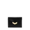 Jimmychoo/吉米周 黑色Spazzolato皮革法式钱包 j000077980001