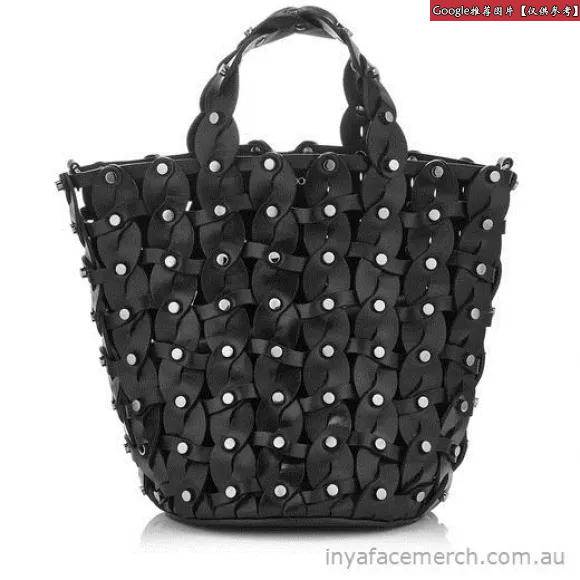 Jimmychoo/吉米周 黑色编织Vacchetta桶包 J000087469001