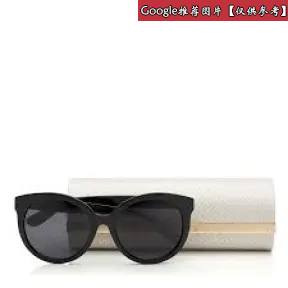 Jimmychoo/吉米周 黑色超大号太阳镜，金色星星细节 J000091112001