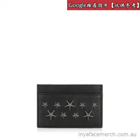 Jimmychoo/吉米周 设计师黑色纳帕与星星卡包 j122dn8nas024001