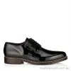 Jimmychoo/吉米周 黑色漆皮系带鞋 PENNPAT010003