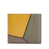 罗意威/Loewe Puzzle Bifold WalletKhaki Green/Ochre 121.30L302