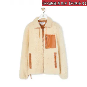 罗意威/Loewe Shearling JacketGrey/Black H1298913AU