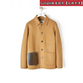 罗意威/Loewe Button Jacket Patch Pockets驼色 H2298070LO