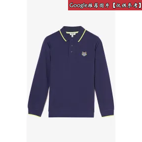 凯卓/Kenzo 黑色 POLO衫 修身长袖老虎polo衫 F765PO1014BA.78.L