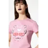 凯卓/Kenzo 浅粉色 T恤 漂白老虎T恤 F852TS7214YM.30.L