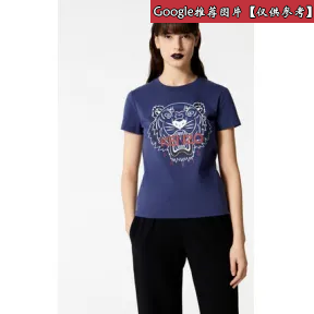 凯卓/Kenzo 黑色 T恤 漂白老虎T恤 F852TS7214YM.78.L