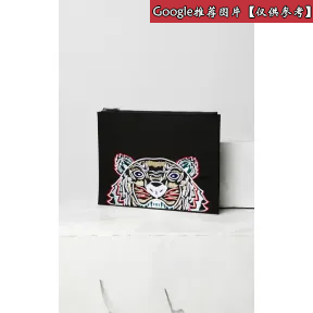 凯卓/Kenzo 黑色 手拿包 A4 Tiger帆布手拿包 F855PM302F20.99B.TU
