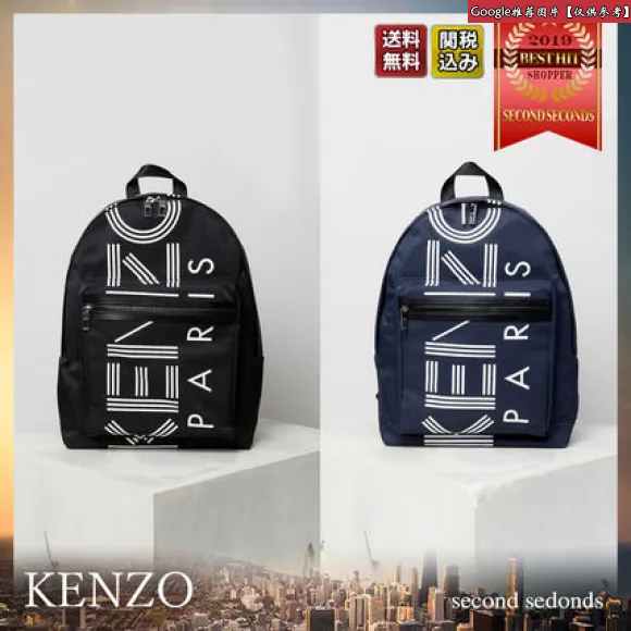 凯卓/Kenzo 海军蓝 背包 徽标大号背包 F855SF213F24.76.TU