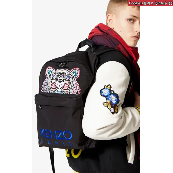 凯卓/Kenzo 黑色 背包 大号老虎帆布背包 F855SF300F20.99A.TU