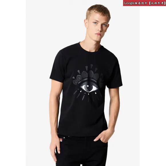 凯卓/Kenzo 黑色 T恤 眼睛T恤 F855TS0494Y1.99.L