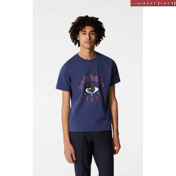 凯卓/Kenzo 黑色 T恤 漂白眼T恤 F855TS0494YM.78.M