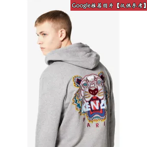 凯卓/Kenzo 灰色 外套 老虎拉链运动衫 F865BL7214XA.95.L