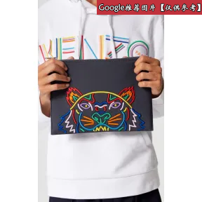 凯卓/Kenzo 煤灰色 手提包 A4 Tiger氯丁橡胶cluth高级夏季胶囊系列 F865PM302FN4.98.TU