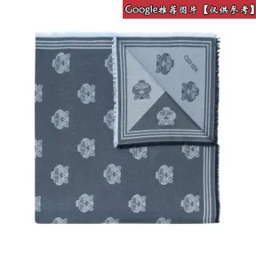 凯卓/Kenzo 煤灰色 丝巾 大号两色老虎围巾 F868EU543JFB.98.TU