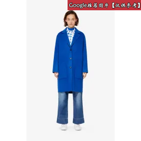 凯卓/Kenzo 法国蓝 外套 羊毛羊绒大衣 F952MA015570.74.34