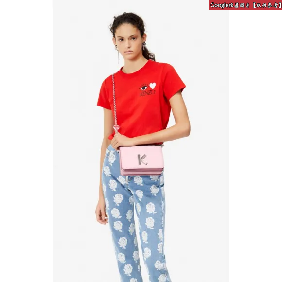 凯卓/Kenzo 女士 淡粉色 皮包 一世 ？ 胶囊K-Bag Chainy包 F952SA302LB5.33.TU