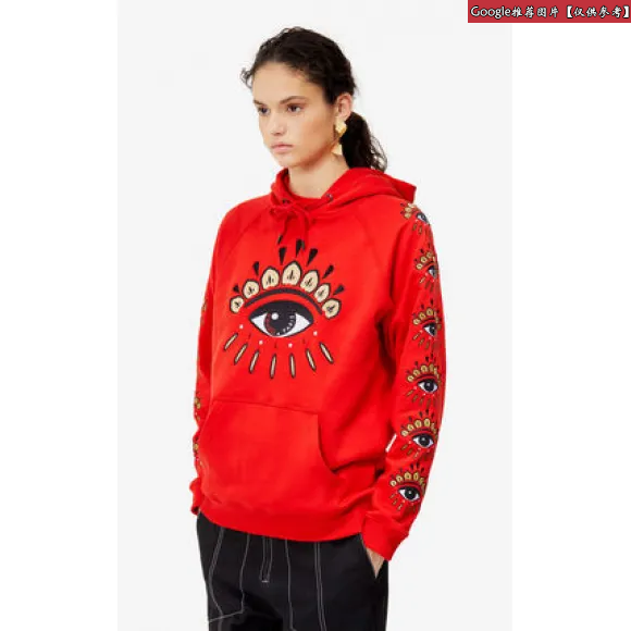 凯卓/Kenzo 朱红 运动衫 多眼连帽衫 F952SW7944X7.20.L
