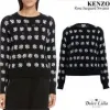凯卓/Kenzo 黑色 针织品 玫瑰毛衣 F952TO550818.99.L