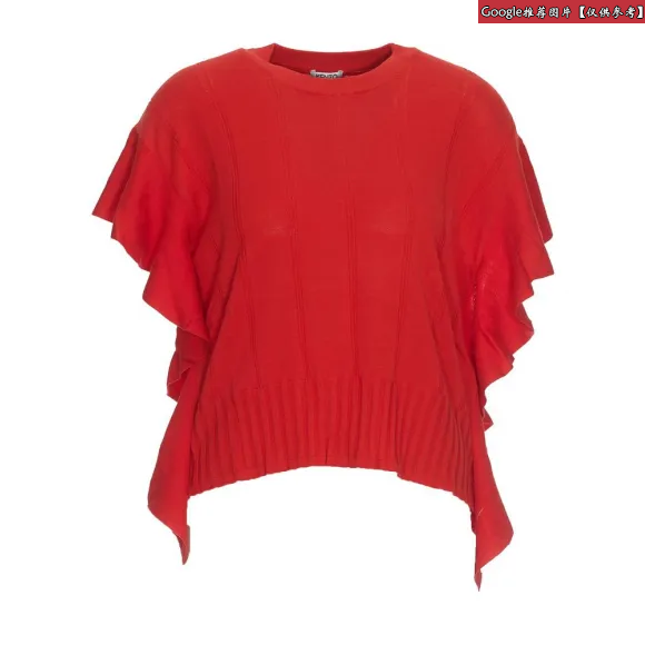 凯卓/Kenzo 红色 衬衫 荷叶边上衣 F952TO592804.21.L