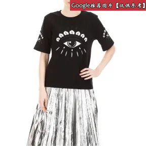 凯卓/Kenzo 黑色 T恤 眼睛T恤 F952TS7954YJ.99.L