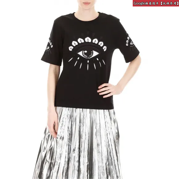 凯卓/Kenzo 黑色 T恤 眼睛T恤 F952TS7954YJ.99.L