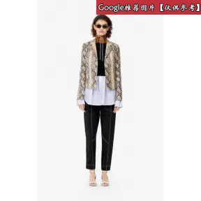 凯卓/Kenzo 乳白色 外套 蟒蛇皮效果皮夹克 F952VE9307AB.04.36