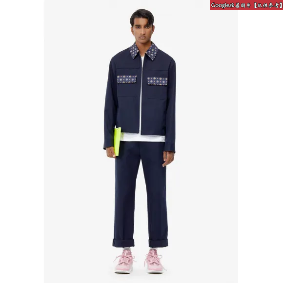 凯卓/Kenzo 深蓝色 外套 M ?? daillons夹克 F955BL1821RA.77.L