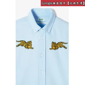 凯卓/Kenzo 浅蓝 衬衫 跳虎休闲衬衫 F955CH4021LD.63.L