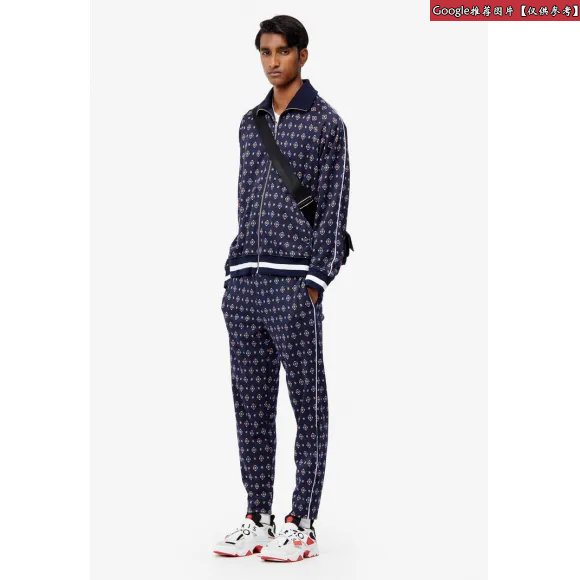 凯卓/Kenzo 深蓝色 长裤 M ?? daillons提花长裤 F955PA7354DD.77.L