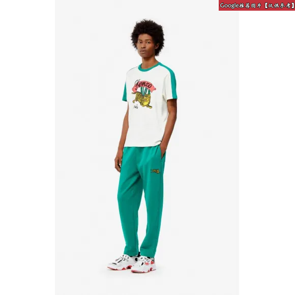 凯卓/Kenzo 草绿色 长裤 跳跳虎慢跑裤 F955PA7354ME.57.L