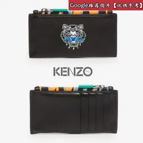 凯卓/Kenzo 黑色 卡夹 小老虎拉链皮革卡夹 F955PM316L48.99.TU