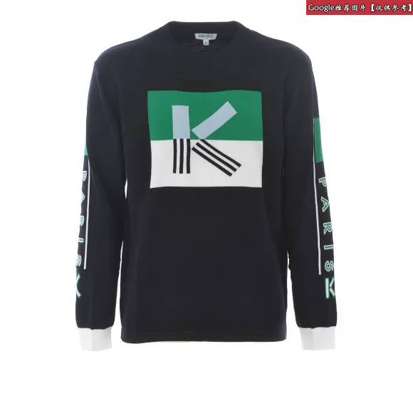 凯卓/Kenzo 黑色 开衫 K拼色跳线 F955PU2403LB.99.L