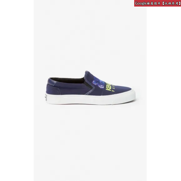 凯卓/Kenzo 男士 深蓝色 平底鞋 K-Skate Tiger懒汉鞋 F955SN103F75.77.39