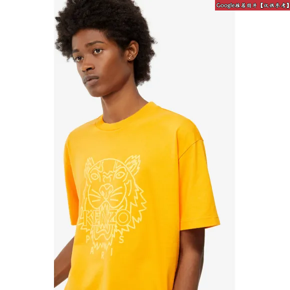 凯卓/Kenzo 中橙色 T恤 霓虹老虎T恤 F955TS0394YF.17.L