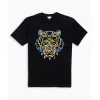凯卓/Kenzo 黑色 T恤 霓虹老虎T恤 F955TS0394YF.99.L