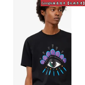 凯卓/Kenzo 黑色 T恤 眼睛T恤 F955TS0494YC.99.L