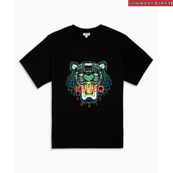 凯卓/Kenzo 黑色 T恤 老虎T恤 F955TS0504YA.99.L