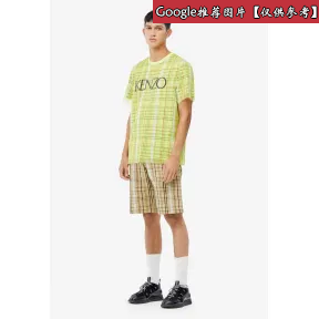 凯卓/Kenzo 柠檬 T恤 双重材料格纹T恤 F955TS2024MH.39.L