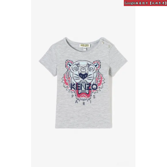 凯卓/Kenzo 女孩 中灰 T恤 老虎T恤 L85Z10027F03.96.12M