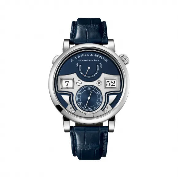 朗格/A.Lange&sohne  ZEITWERK系列 44.2 毫米 18K白色K金  男表 147.028