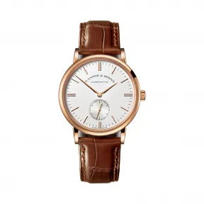 朗格/A.Lange&sohne  Saxonia 系列 37毫米 18k玫瑰金 手动机械机芯 男表 216.032